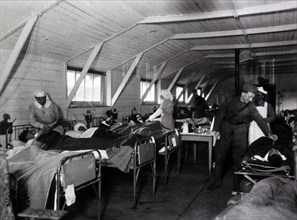 Nurses attending to African American patients