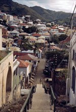 One of the steep hillside streets