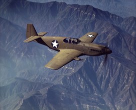 P-51 'Mustang' fighter in flight