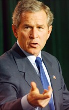 President Bush speaks at Lajes Field