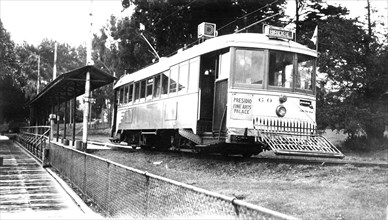 Street car at a stop enroute1960