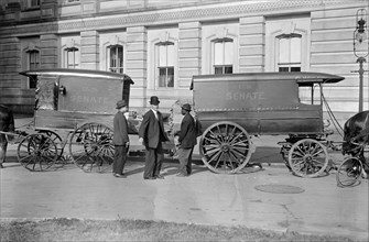 United States senate carts filled with franked mail