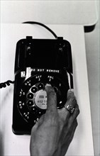 Using a rotary telephone
