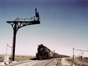 West bound Santa Fe R.R. freight train