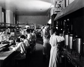 Workers inside Central Dental Laboratory ca. 1944
