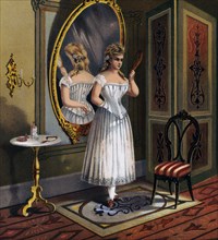 Thomson's glove-fitting corsets advertisement ca. 1874
