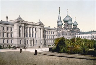 Palais de Justice and Pantelimon Church, Odessa, Russia, (i.e., Ukraine) ca. 1890-1900