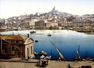 The harbor, Marseilles, France ca. 1890-1900