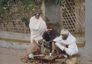 Negroes playing chess, Algiers, Algeria ca. 1899