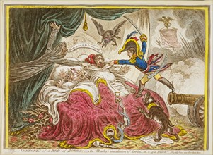 Comfort of a Bed of Roses, ca. 1806, James Gillray engraver