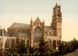 The Cathedral of St. Sauveur, Bruges, Belgium ca. 1890-1900