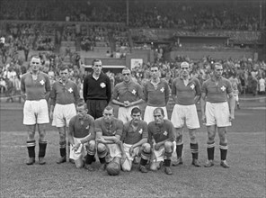 September 21, 1947 - Swiss Soccer Team Photo before a match they lost to the Netherlands 6-2