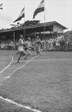 1947 - Men running a race in Batavia, Indonesia, Java, Dutch East Indies