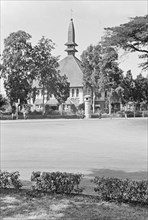 1947 - Roman Catholic Cathedral in Randusari (Semarang). Built around 1935, architect J. Th. van Oyen - Location: Indonesia, Java, Dutch East Indies