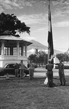 Dutch flag is hoisted; Date November 26, 1948; Location Indonesia, Dutch East Indies, Tegal