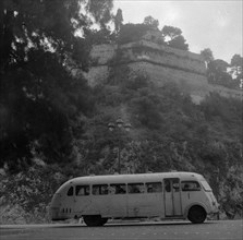 1947 Bus on a street in Monaco - Monaco