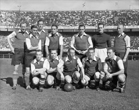 1940s Soccer Team - Feyenoord against Sparta 3-2. Team Feyenoord Photo ca. 1947
