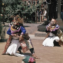 Dance performance on Bali Indonesia ca. 1971