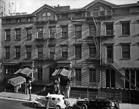 1930s New York City - Lafayette Hotel, University Place and 9th Street, Manhattan ca. 1937