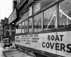 Rope store, Peerless Equipment Co., 189 South Street, Manhattan ca. 1938