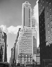 1930s New York City - Madison Avenue, looking north from 38th Street, Manhattan ca. 1936