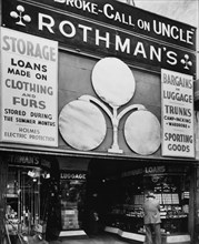 Rothman's Pawn Shop, 149 Eighth Avenue, Manhattan ca. 1938