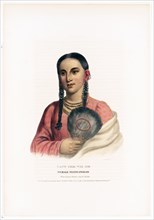 19th Century Native American prints - Rant-Che-Wai-Me. Female Flying Pigeon ca. 1837