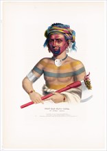 19th Century Native American prints - Shau-Hau-Napo-Tinia. An Ioway chief ca. 1837