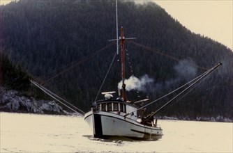 9/7/1972 - Halibut boat, Kitten Pass, Nuka Bay, Alaska
