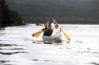 8/21/1972 Canoeing, Naknek Lake, Katmai National Monument, Alaska
