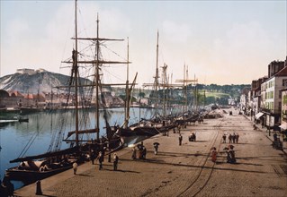Quay Alex. III and commercial docks, Cherbourg, France ca. 1890-1900