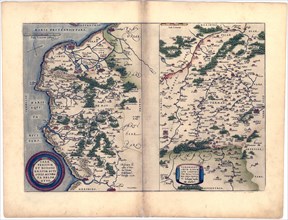 Abraham Ortelius - First World Atlas ca. 1570 - Caletes et Bononienses. Veromandvi