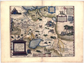 Abraham Ortelius - First World Atlas ca. 1570 - Rvssia aut potius magni dvcis Moscoviae imperivm