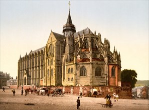 The Church in the town, Eu, France ca. 1890-1900