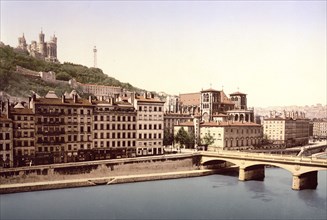 Tilsit (i.e., Tilsih) Bridge, Lyons, France ca. 1890-1900