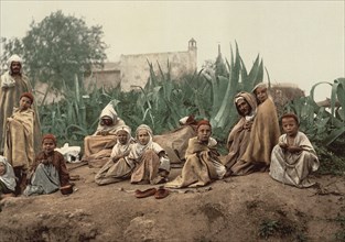 Group of Arabs, Algiers, Algeria ca. 1899