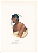 Antique Native American Print - Jack-O-Pa, a Chippewa chief ca. 1843