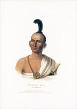 Antique Native American Print - Kai-Pol-E-Quah, White Nosed Fox ca. 1838