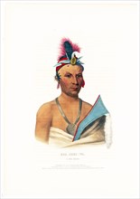 Antique Native American Print - Kee-Shes-Waa, a Fox chief ca. 1838