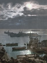 Harbor by moonlight, II, Algiers, Algeria ca. 1899