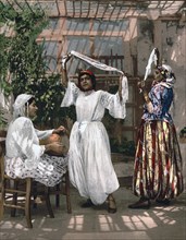 Arab dancing girls, Algiers, Algeria ca. 1899
