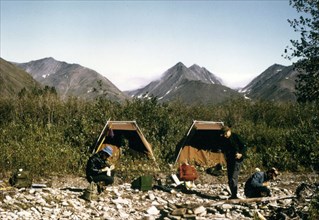 camp - upper Tinayguk River 7/13/1973