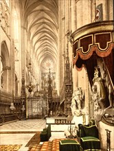 The Cathedral choir, Amiens, France ca. 1890-1900