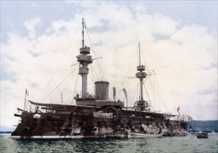 Warship, Algiers, Algeria ca. 1899