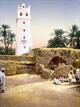 Mosque in the old town, Biskra, Algeria ca. 1899