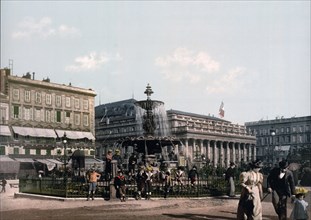 Place Tourny and fountain, Bordeaux, France ca. 1890-1900