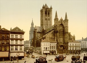 St. Nicolas Church, Ghent, Belgium ca. 1890-1900