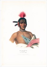 19th Century Native American prints - Moa-Na-Hon-Ga. Great Walker. An Ioway chief ca. 1837