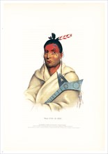 Antique Native American Print - Waa-Top-E-Not ca. 1843