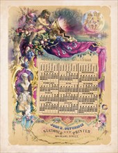 Mercantile calendar ca. 1859